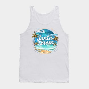 Escape to Santa Teresa: Tropical Landscape Art 🏖️ Tank Top